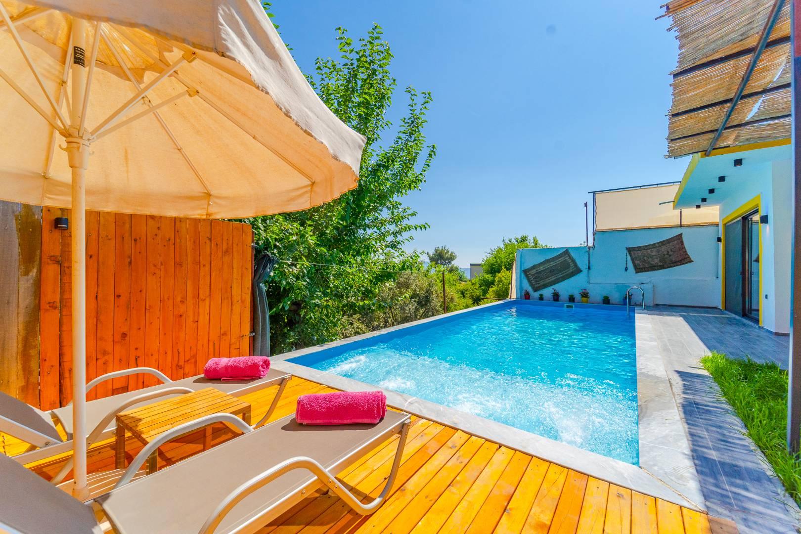 Kaş İslamlar'da Göz Alıcı Doğada, Özel Havuzlu, Kiralık Villa-43688