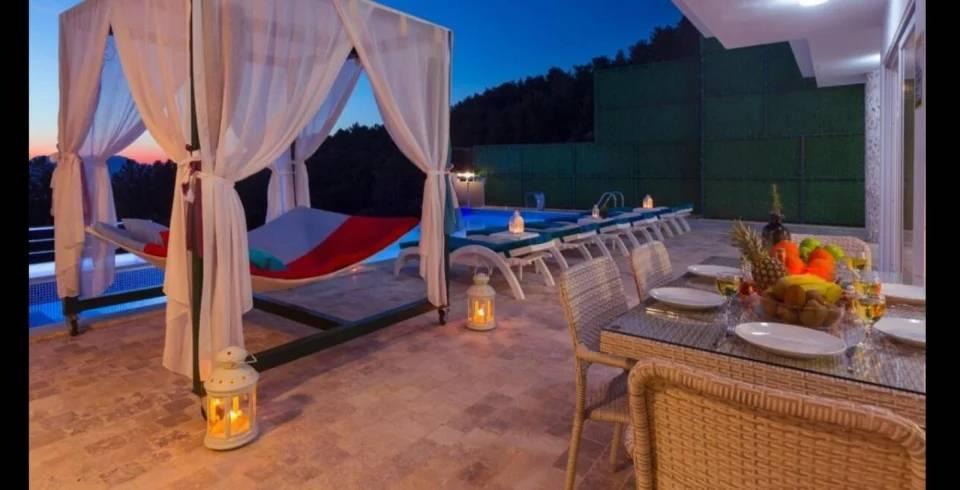 Kaş İslamlar'da Gözlerden Uzak Konumda, Özel Havuzlu, Şık Villa-39833