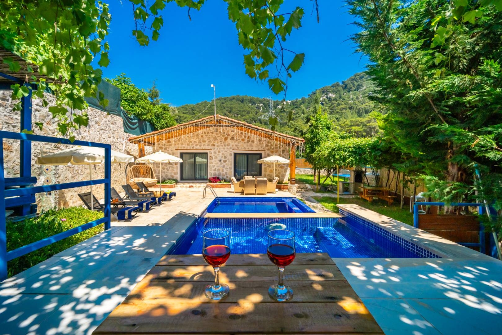 Kaş İslamlar'da Muhteşem Doğada, Özel Havuzlu, Bahçeli Villa