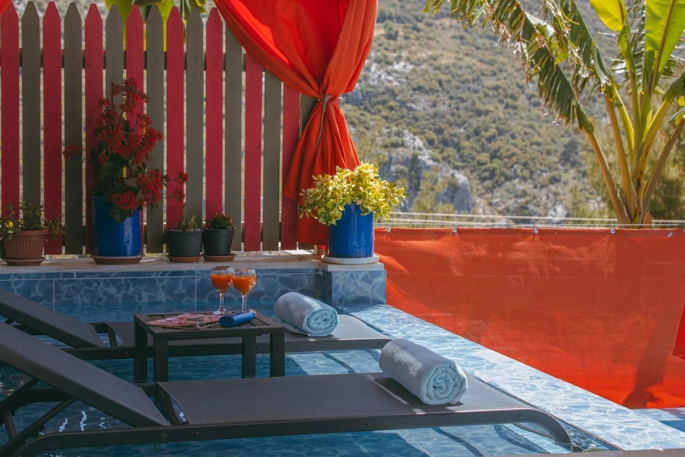 Kaş İslamlar'da Muhteşem Doğada, Özel Havuzlu, Balayı Villası-43511