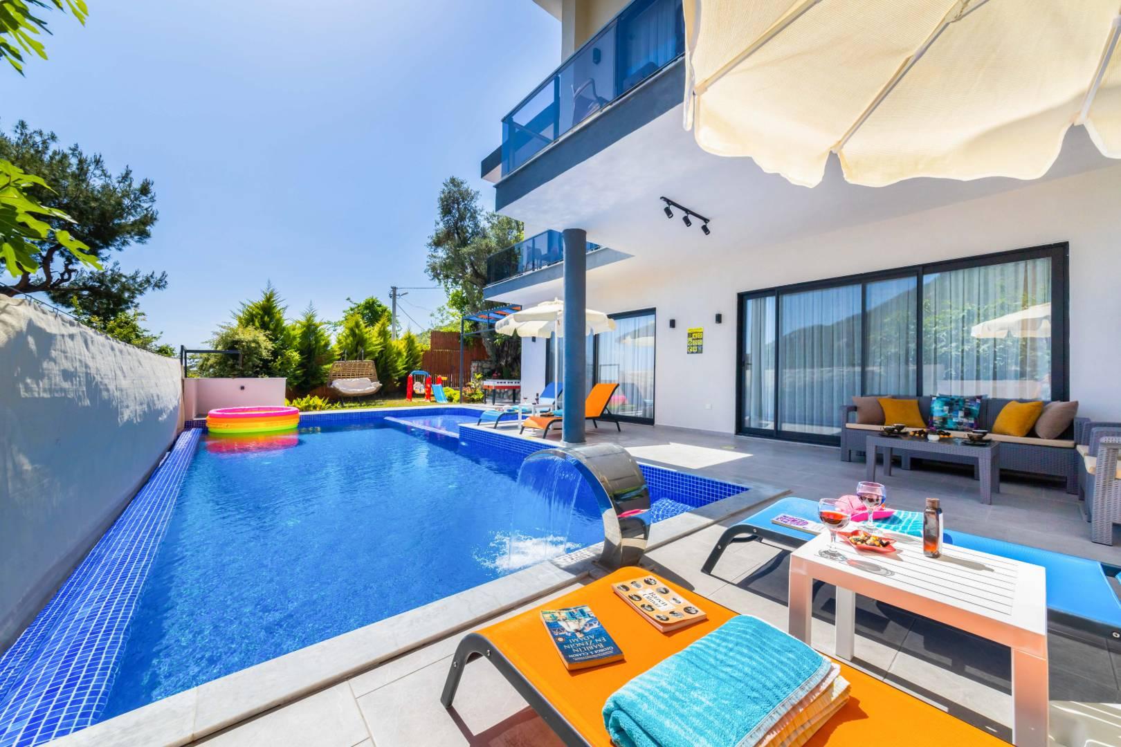 Kaş İslamlar'da Muhteşem Doğada, Özel Havuzlu, Jakuzili Villa-43830