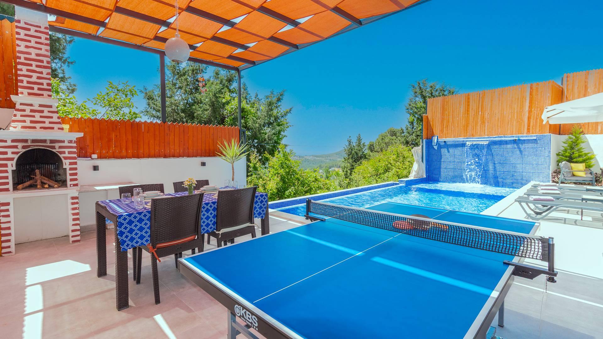 Kaş İslamlar'da Muhteşem Orman Manzaralı, Sonsuzluk Havuzlu, 2+1 Villa-40830