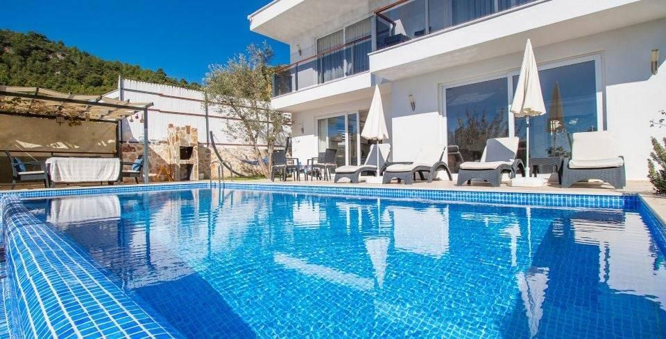 Kaş İslamlar'da Orman Manzaralı, Özel Havuzlu, 2+1 Şık Villa -39891
