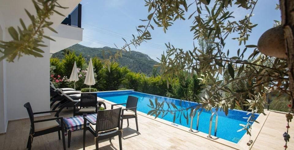 Kaş İslamlar'da Orman Manzaralı, Özel Havuzlu, 2+1 Şık Villa -39891