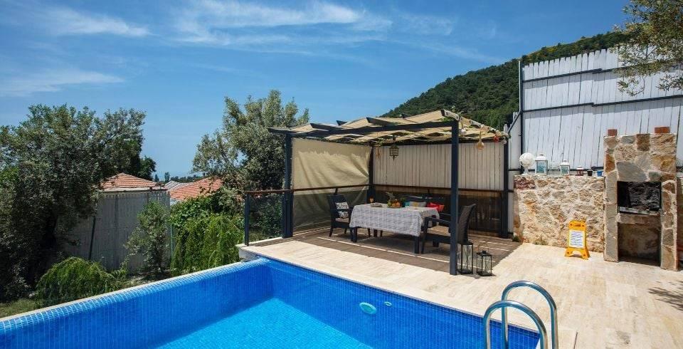 Kaş İslamlar'da Orman Manzaralı, Özel Havuzlu, 2+1 Şık Villa -39891