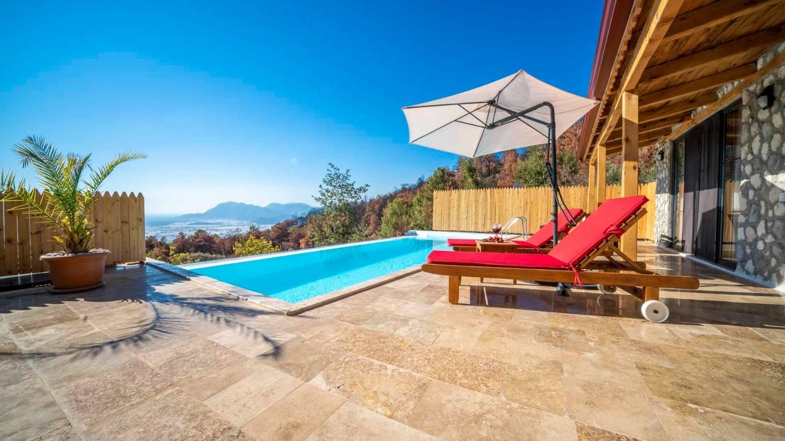 Kaş İslamlar'da Sakin Doğada, Özel Havuzlu, Balayı Villası-42325