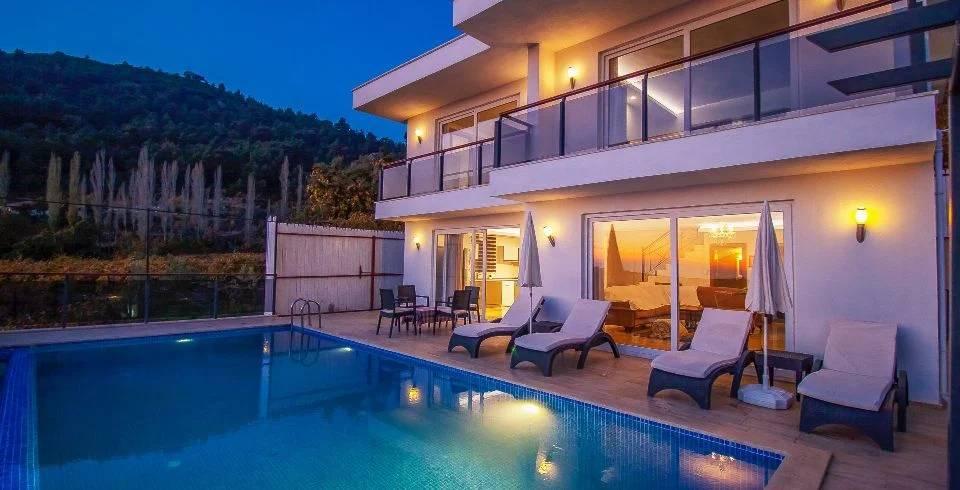 Kaş İslamlar'da Sakin Konumda, Özel Havuzlu, Jakuzili, Ferah Villa-39788