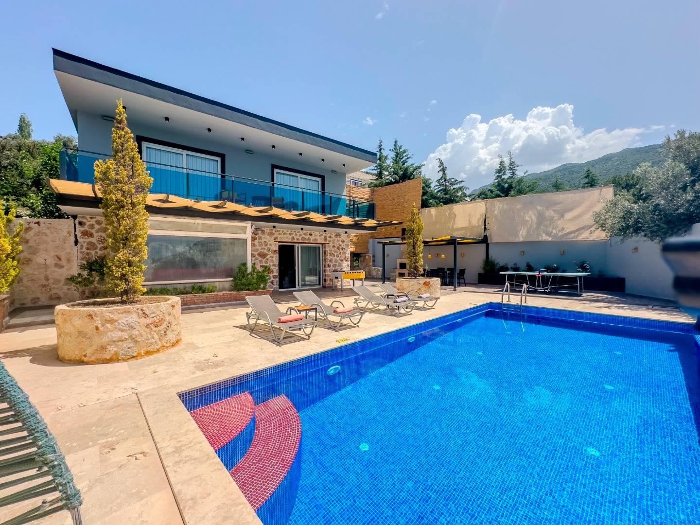 Kaş İslamlar'da Sessiz Konumda, Özel Havuzlu, Tatil Villası-42972