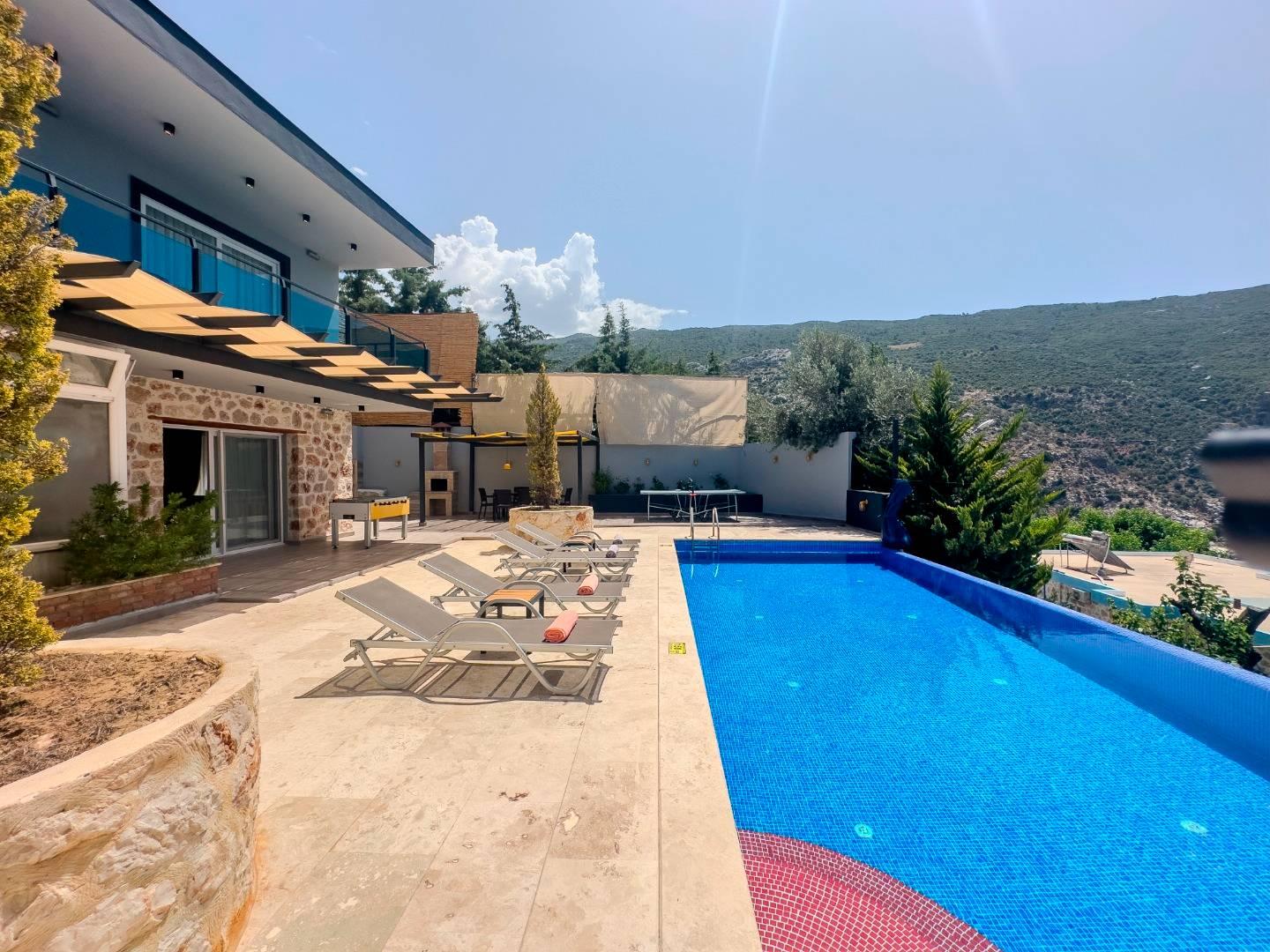 Kaş İslamlar'da Sessiz Konumda, Özel Havuzlu, Tatil Villası-42972