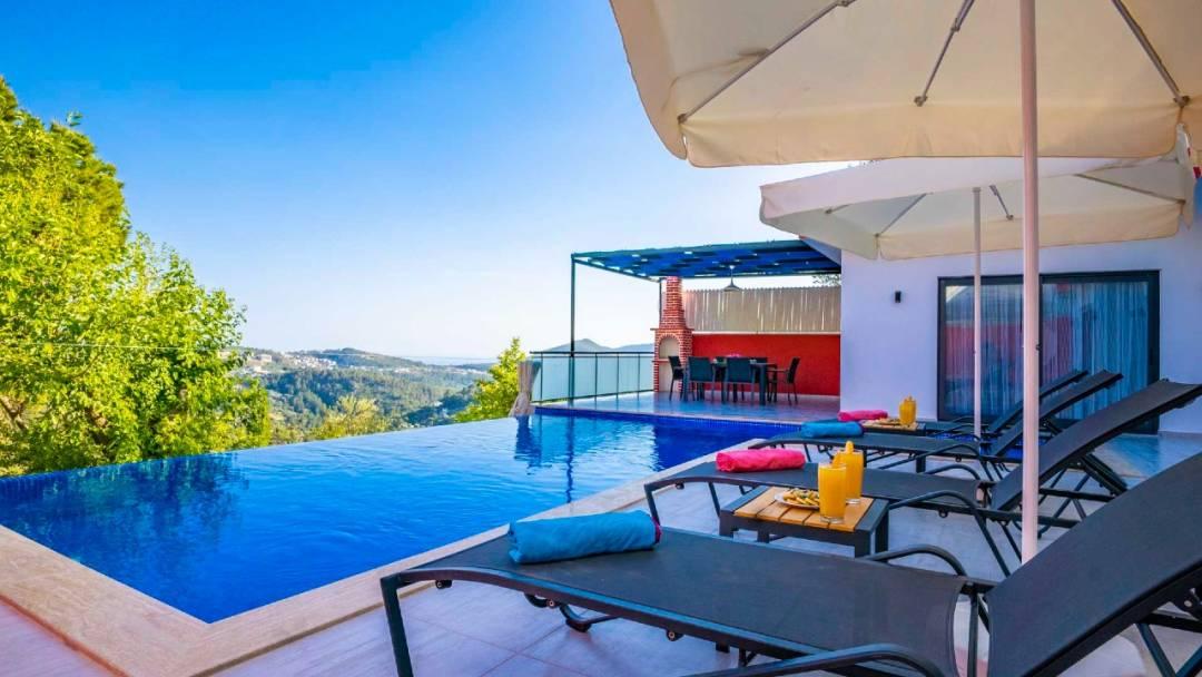 Kaş İslamlar'da Yeşillikler İçerisinde, Özel Havuzlu, 2+1 Villa-43632