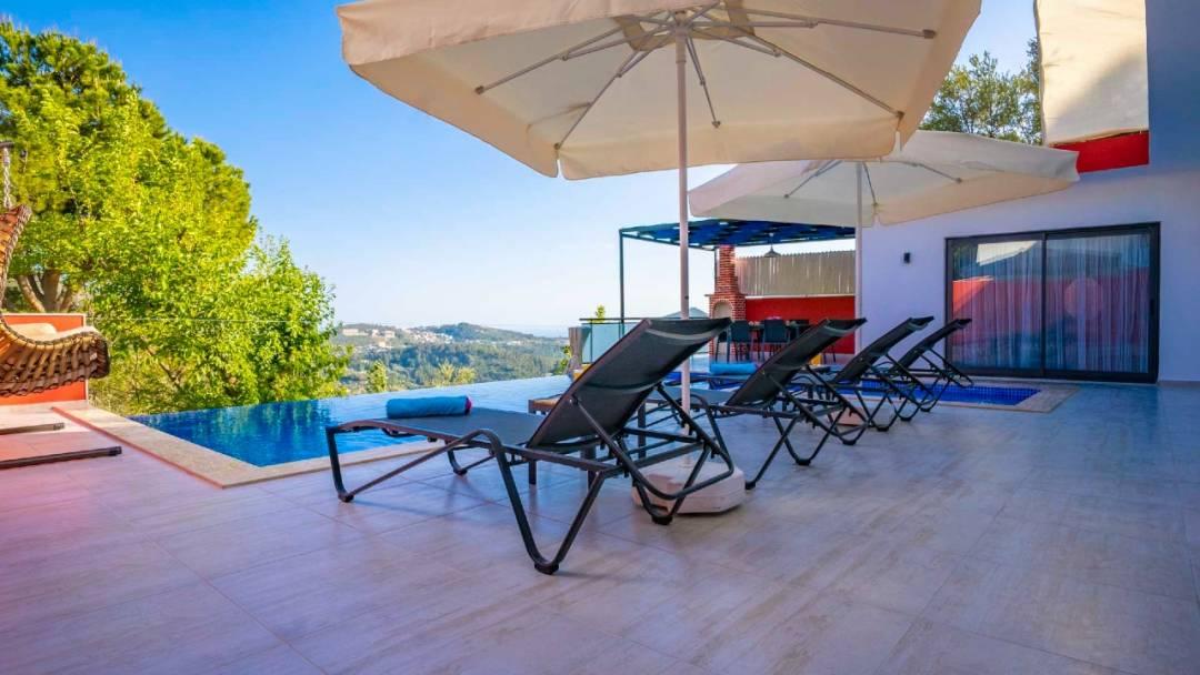 Kaş İslamlar'da Yeşillikler İçerisinde, Özel Havuzlu, 2+1 Villa-43632