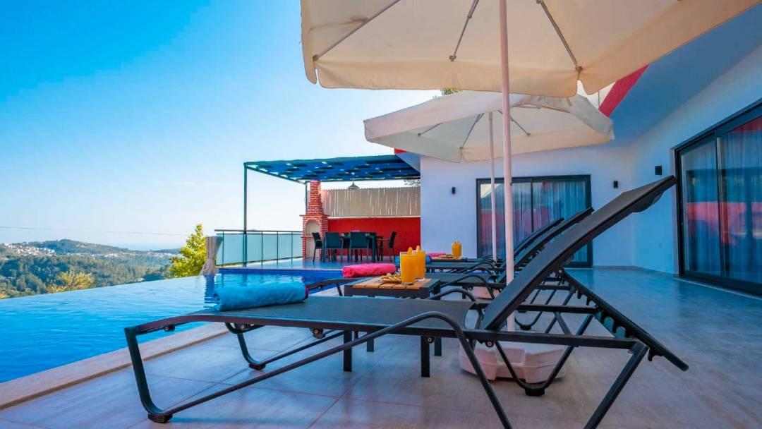 Kaş İslamlar'da Yeşillikler İçerisinde, Özel Havuzlu, 2+1 Villa-43632