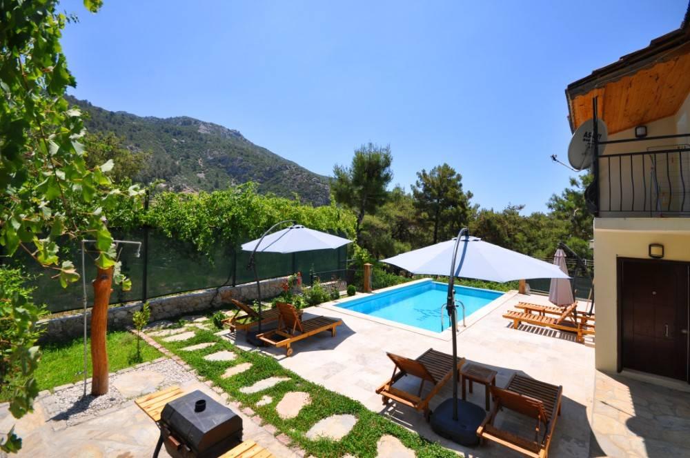Kaş İslamlar'da Yeşillikler İçerisinde, Özel Havuzlu, 8 Kişilik Villa-42116