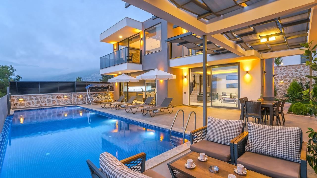 Kaş Kalkan'da Balayı Çiftlerine Uygun, Özel Havuzlu, Konforlu Villa-41970