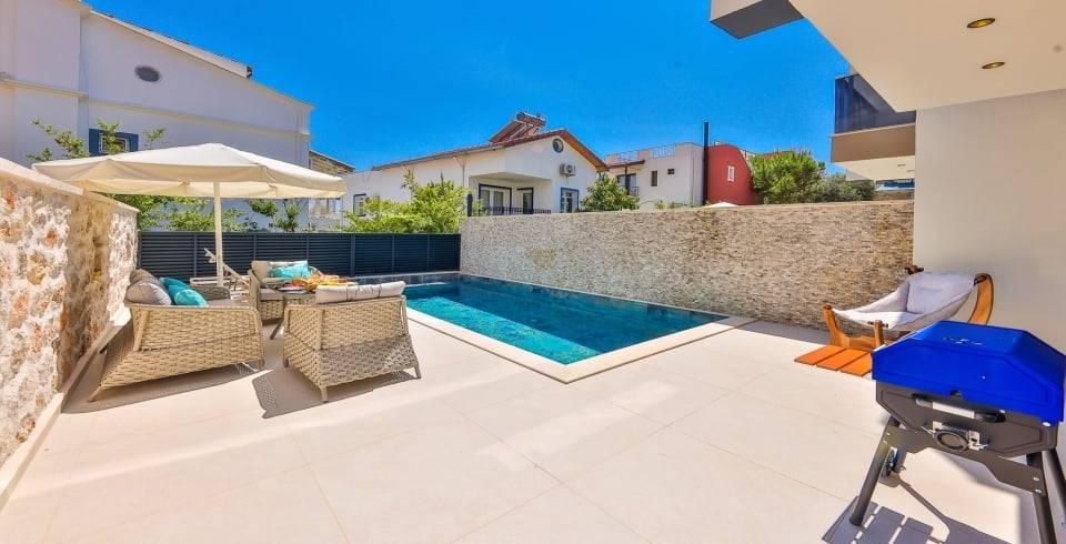Kaş Kalkan'da Balayı Çiftlerine Uygun, Özel Havuzlu, Şık Villa-39556