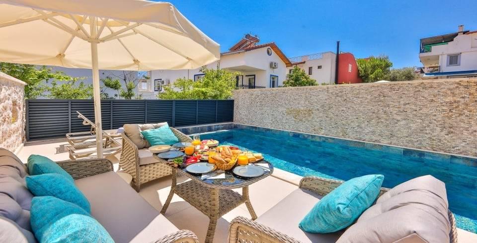 Kaş Kalkan'da Balayı Çiftlerine Uygun, Özel Havuzlu, Şık Villa-39556