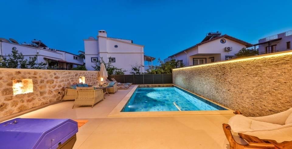 Kaş Kalkan'da Balayı Çiftlerine Uygun, Özel Havuzlu, Şık Villa-39556