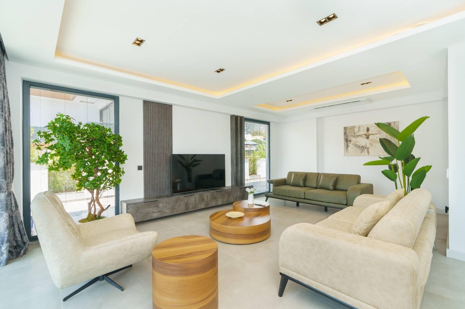 Kaş Kalamar Bölgesinde Denize Yakın, Özel Havuzlu, Şık Villa-43093