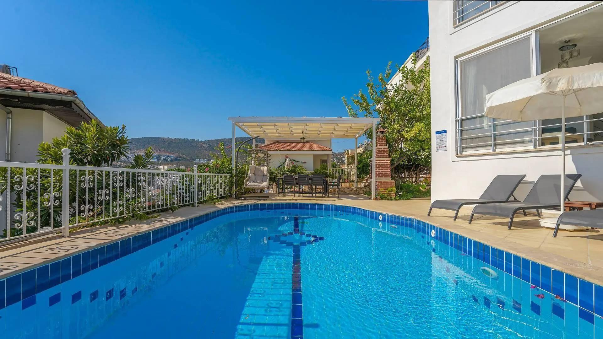 Kaş Kalkan'da Deniz Manzaralı, Özel Havuzlu, Konforlu Villa-43142