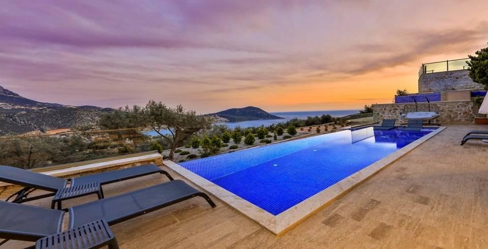 Kaş Kalkan'da Masalsı Deniz Manzaralı, Özel Havuzlu, Lüks Villa-41644