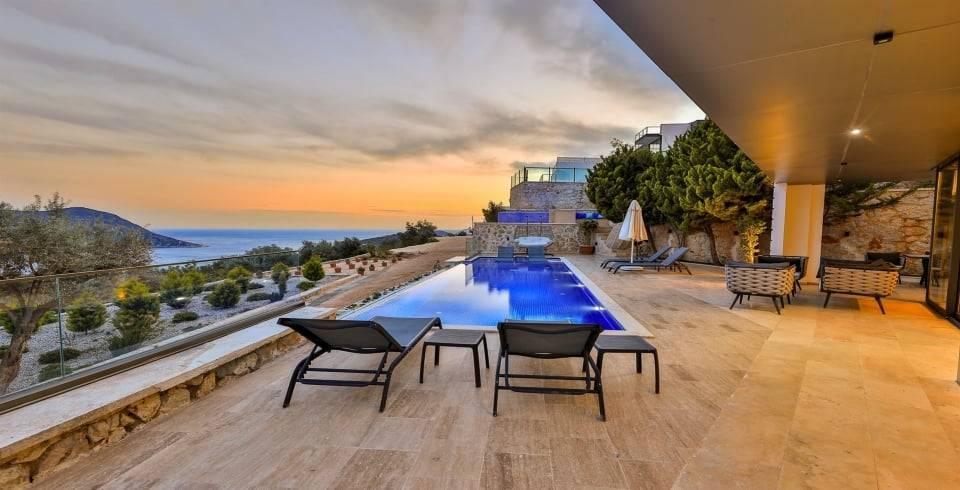 Kaş Kalkan'da Masalsı Deniz Manzaralı, Özel Havuzlu, Lüks Villa-41644