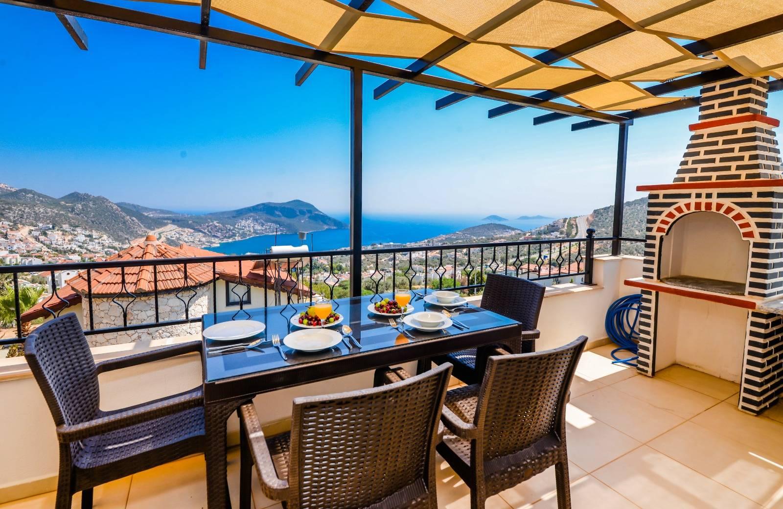 Kaş Kalkan'da Doğa Manzaralı, Özel Havuzlu, Konforlu Suit-39992