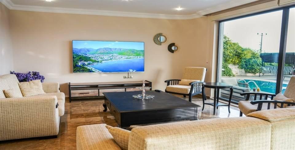 Kaş Bezirgan'da Muhteşem Deniz Manzaralı, Özel Havuzlu, Lüks Villa-39573