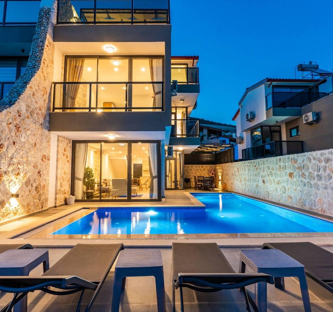 Kaş Kalkan'da Enfes Doğa İçerisinde, Özel Havuzlu, Estetik Villa-39563