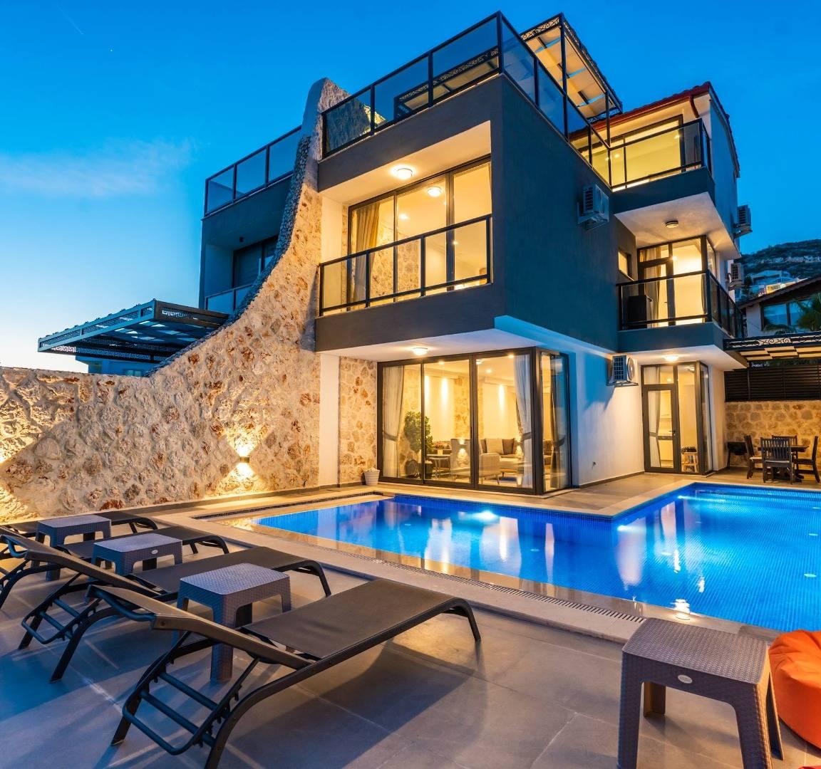 Kaş Kalkan'da Enfes Doğa İçerisinde, Özel Havuzlu, Estetik Villa-39563