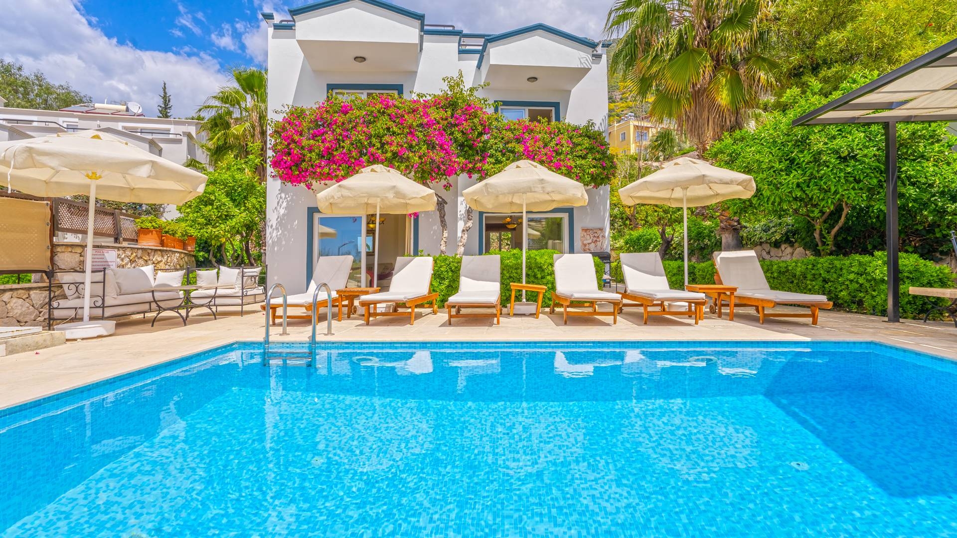 Kaş Kalkan'da Benzersiz Deniz Manzaralı, Özel Havuzlu, 6 Kişilik Villa