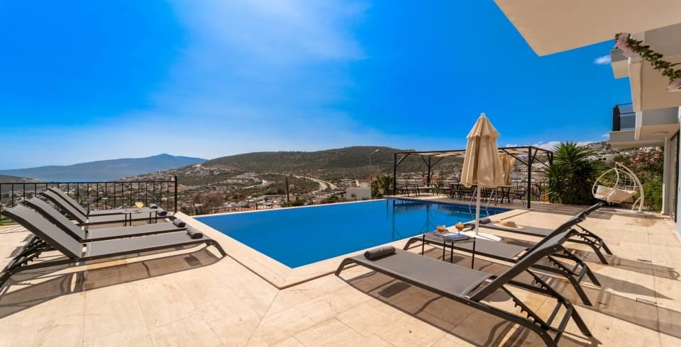 Kaş Kalkan'da Muhteşem Deniz Manzaralı, Özel Havuzlu, Lüks Villa-40111