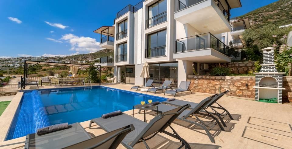Kaş Kalkan'da Muhteşem Deniz Manzaralı, Özel Havuzlu, Lüks Villa-40111