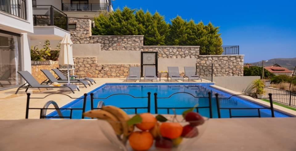 Kaş Kalkan'da Muhteşem Deniz Manzaralı, Özel Havuzlu, Lüks Villa-40111