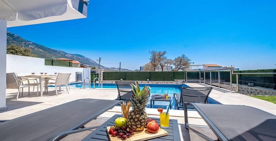 Kaş Kalkan'da Göz Alıcı Doğa Manzaralı, Özel Havuzlu, Modern Villa-39560