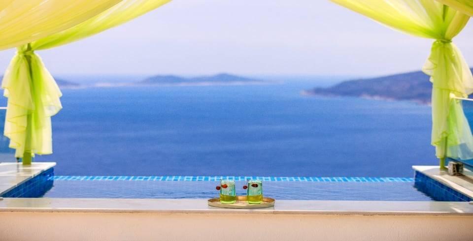 Kaş Kalkan'da Göz Alıcı Manzaralı, Özel Havuzlu, Lüks Villa-43389