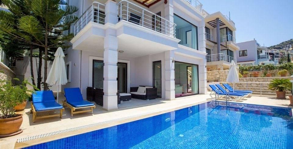 Kaş Kalkan'da Göz Alıcı Deniz Manzaralı, Özel Havuzlu, 3+1 Villa-41637