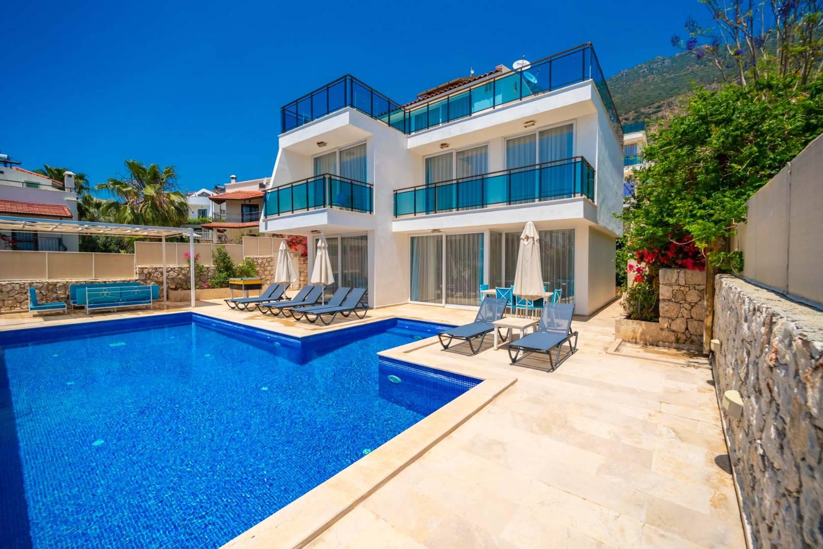 Kaş Kalkan'da Benzersiz Deniz Manzaralı, Özel Havuzlu, Lüks Villa-40912