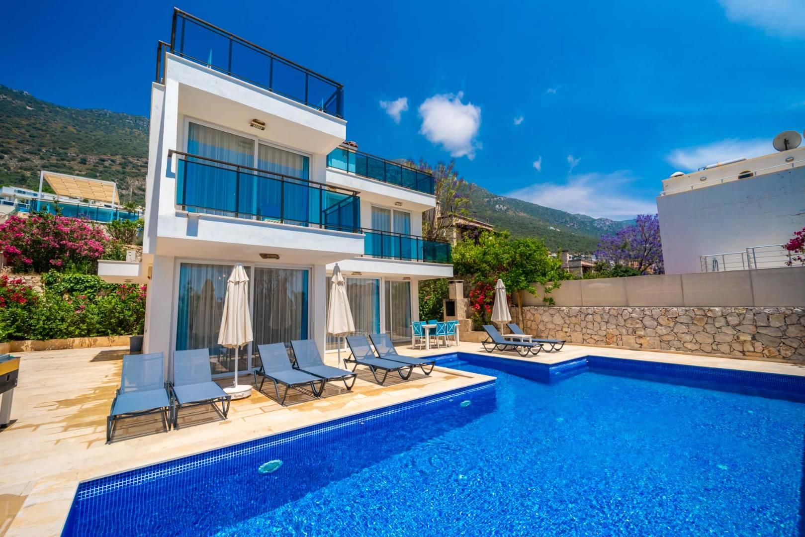 Kaş Kalkan'da Benzersiz Deniz Manzaralı, Özel Havuzlu, Lüks Villa-40912