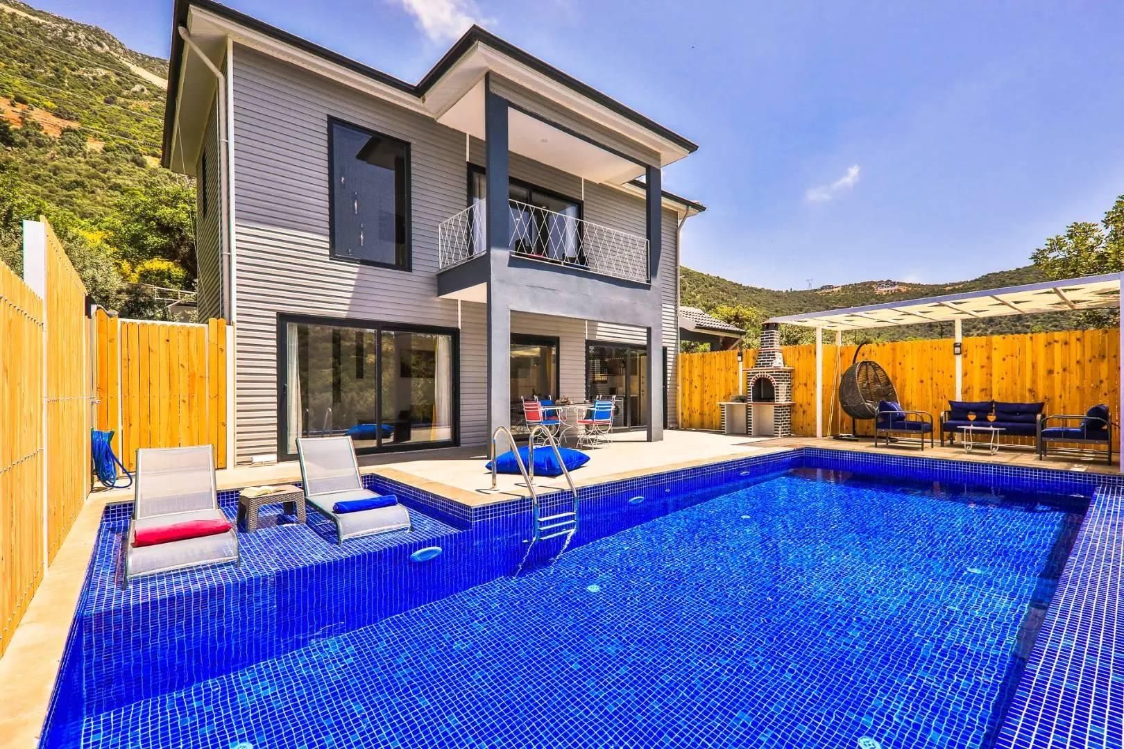 Kaş Kalkan'da Muhteşem Doğada, Özel Havuzlu, Balayı Villası-43959
