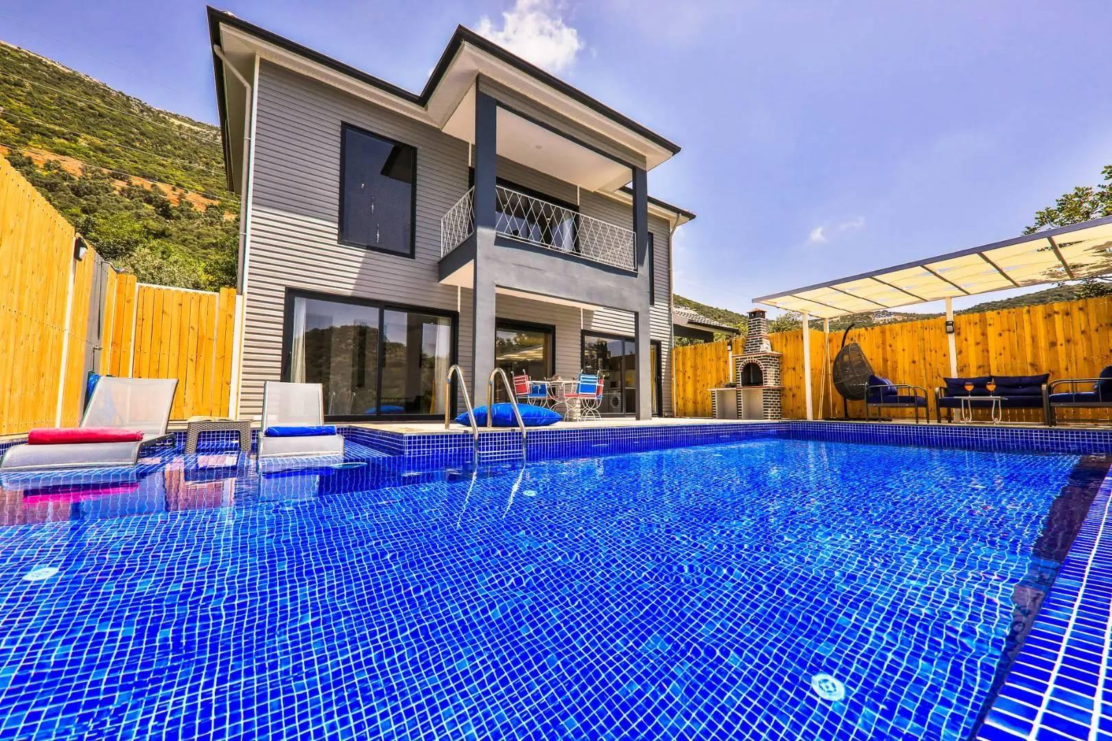 Kaş Kalkan'da Muhteşem Doğada, Özel Havuzlu, Balayı Villası-43959