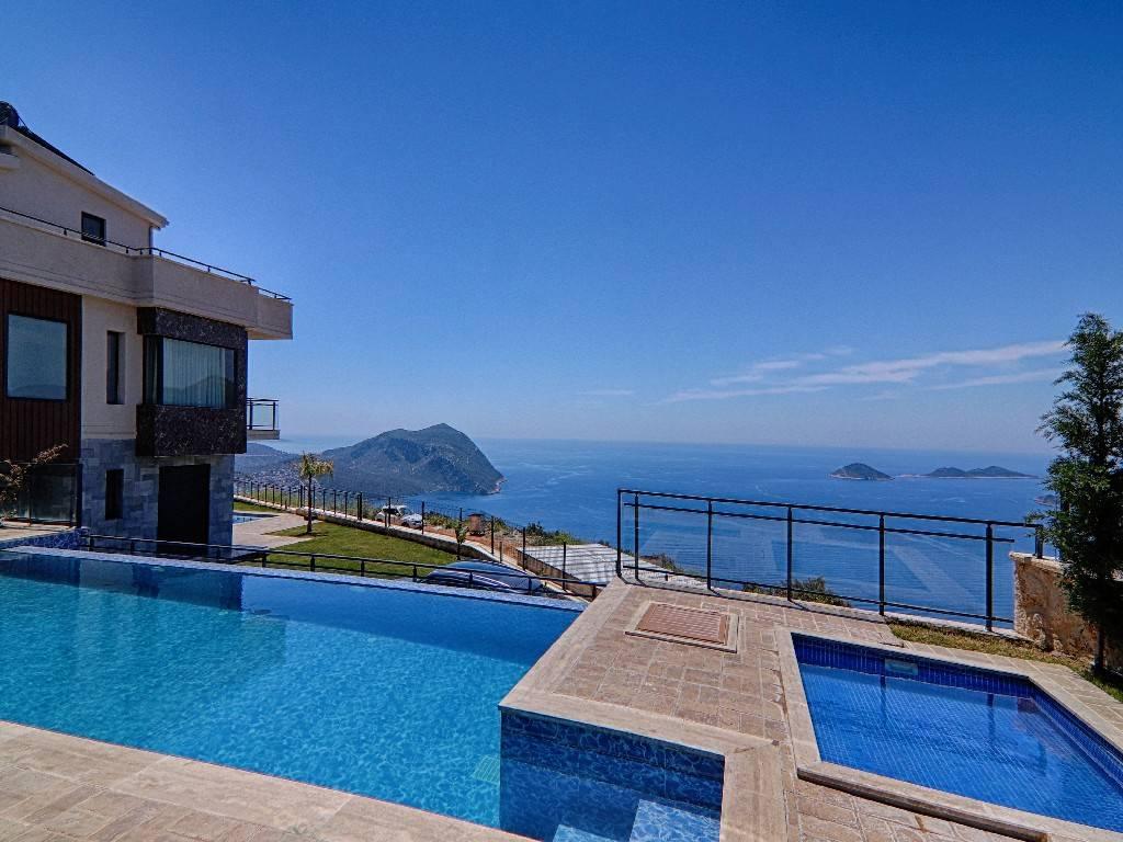 Kaş Kalkan'da Muhteşem Doğada, Özel Havuzlu, Şık Kiralık Villa-35297