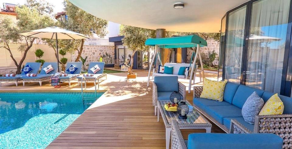 Kaş Kalkan'da Muhteşem Tasarımlı, Özel Havuzlu, Deniz Manzaralı Villa-40168