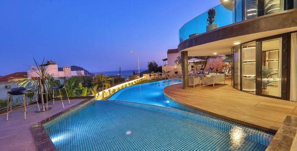Kaş Kalkan'da Muhteşem Tasarımlı, Özel Havuzlu, Deniz Manzaralı Villa-40168