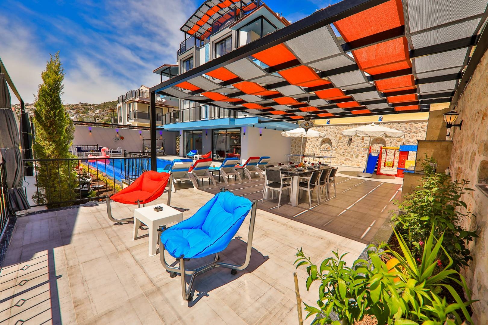 Kaş Kalkan'da Panoramik Deniz Manzaralı, Özel Havuzlu, Modern Villa