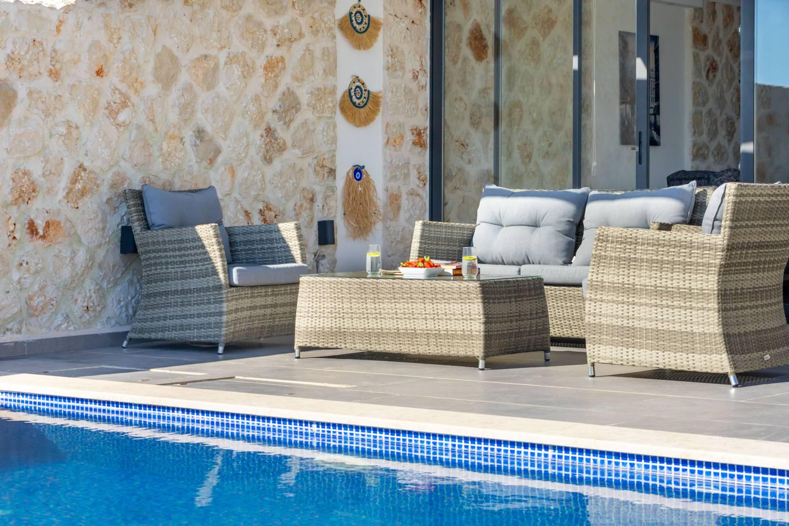 Kaş Kalkan'da Tasarımıyla Büyüleyen, Özel Havuzlu, Modern Villa-43683