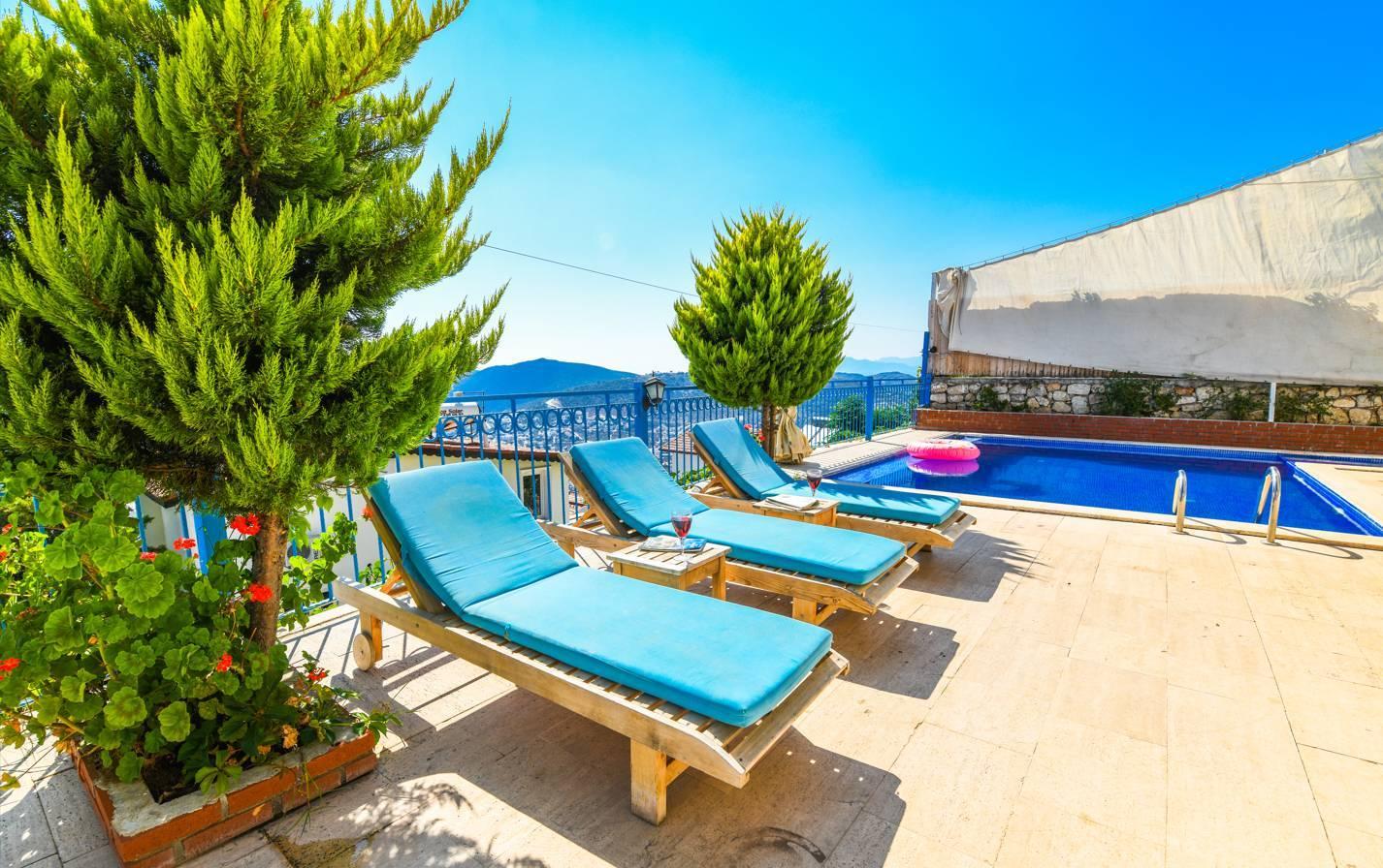 Kaş Kördere'de Geniş Ailelere Uygun, Özel Havuzlu, 10 Kişilik Villa-40236