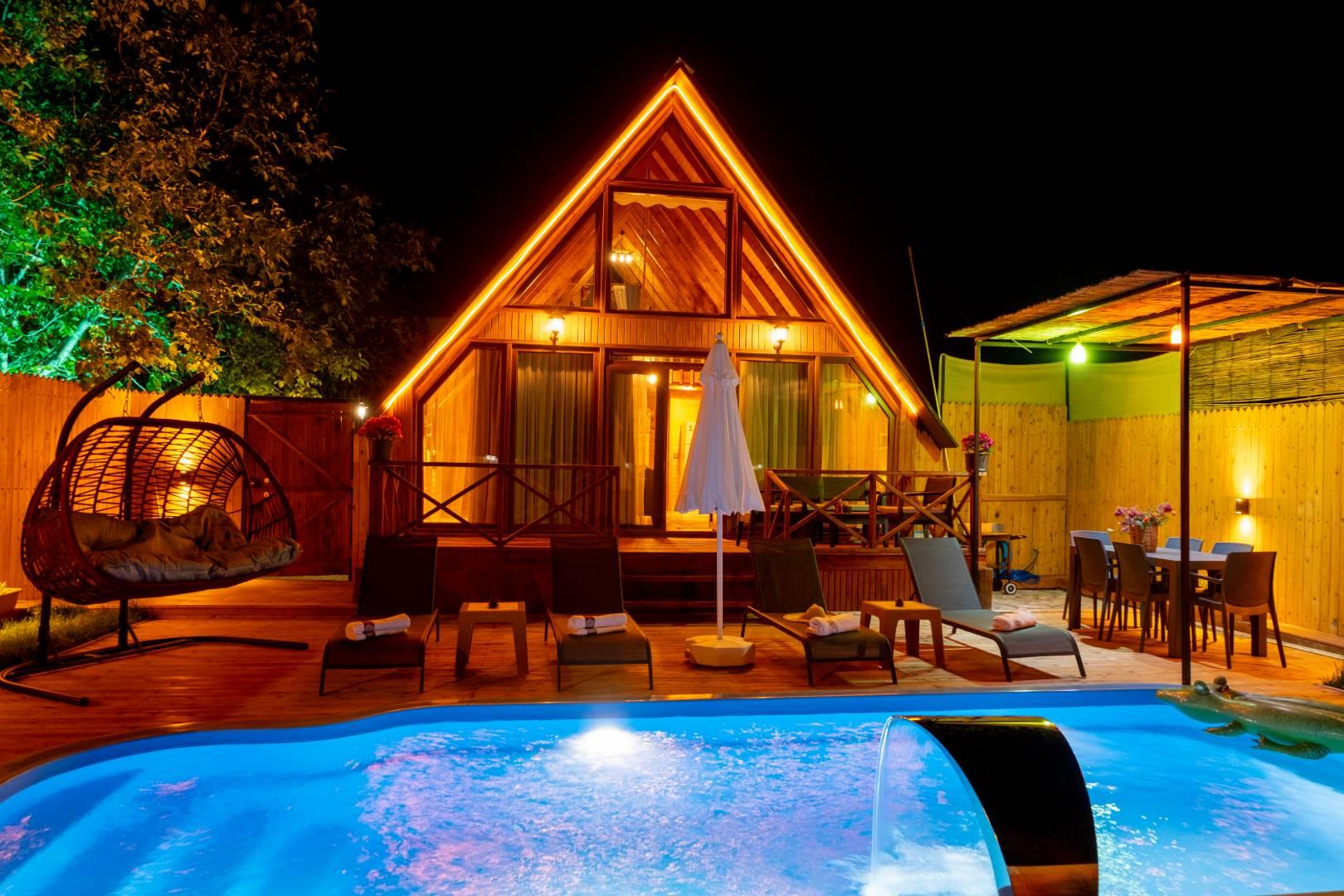 Kaş Sarıbelen'de Muhteşem Doğada, Özel Havuzlu, Lüks Bungalov-43215