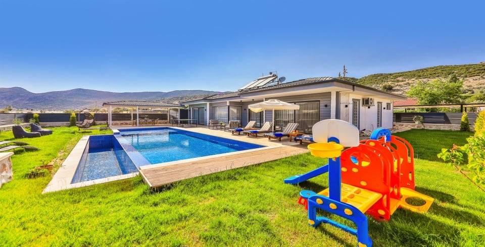 Kaş Sarıbelen'de Muhteşem Doğada, Özel Havuzlu, 4 Kişilik Villa-40094
