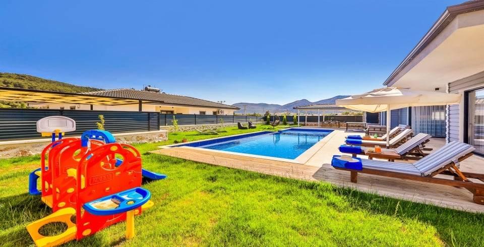 Kaş Sarıbelen'de Muhteşem Doğada, Özel Havuzlu, 4 Kişilik Villa-40094