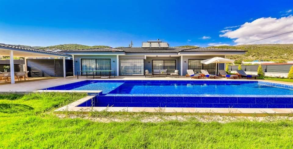 Kaş Sarıbelen'de Muhteşem Doğada, Özel Havuzlu, 4 Kişilik Villa-40094